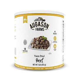Augason Farms Freeze Dried Beef Chunks 1 lb No. 10
